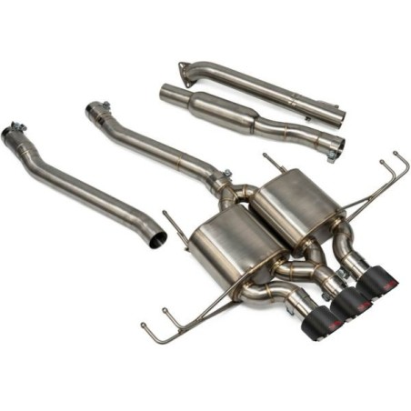 SRS Sistema de escape catback R60 puntas de carbono - CBS-CVFK8-R60