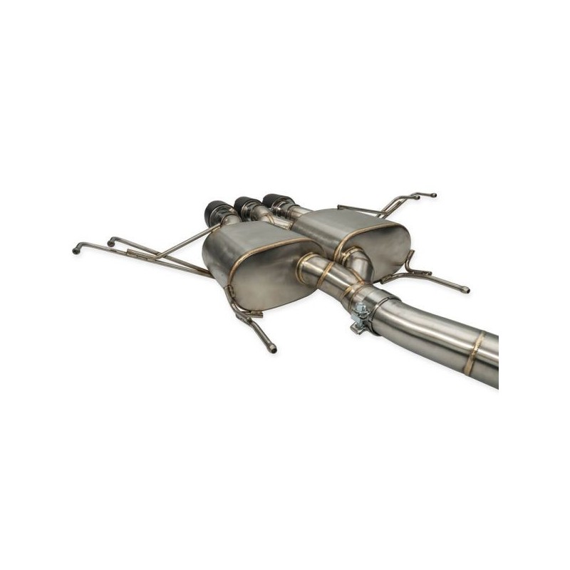 SRS Sistema de escape catback R60 puntas de carbono - CBS-CVFK8-R60
