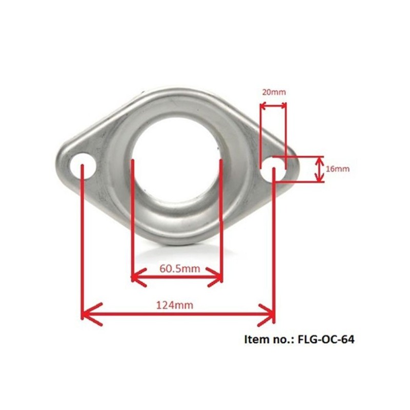 SRS Brida donut escape - Ø60.5mm/2.38" - FLG-OC