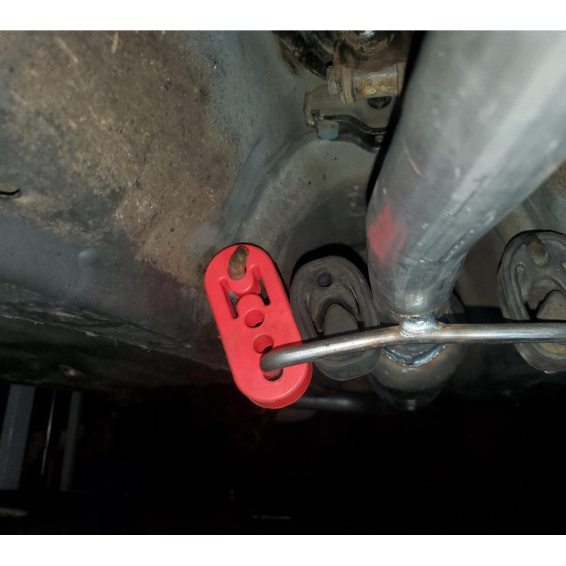 SRS Suspensión del escape goma extendida - rojo - MH-L