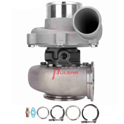 Pulsar Turbo Systems 2871 475HP GEN1 Turbo Doble Rodamiento de Bolas - Estándar - .82 Doble Banda en V Acero Inoxidable -