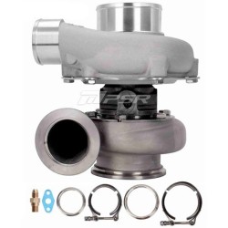 Pulsar Turbo Systems 2860 475HP GEN2 Turbo Doble Rodamiento de Bolas - Estándar - .64 Acero Inoxidable Doble Banda en V -