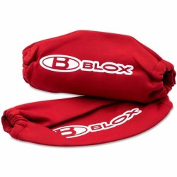 BLOX Racing Fundas de amortiguador - Neopreno rojo - BXAP-00033