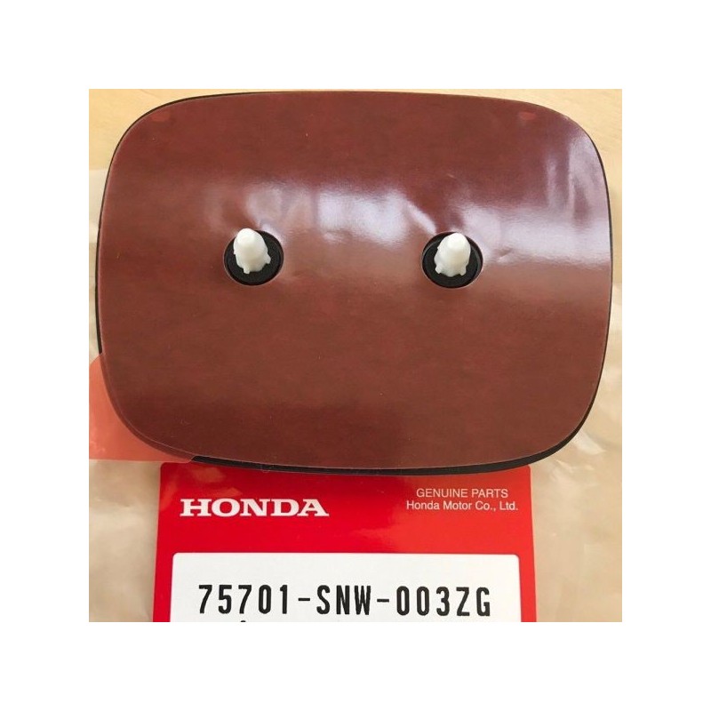 Honda Emblema H trasero - Rojo, base negra - 75701-SNW