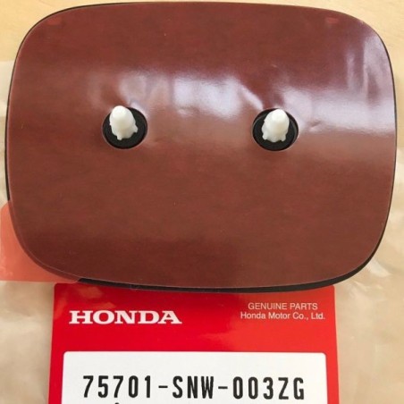 Honda Emblema H trasero - Rojo, base negra - 75701-SNW