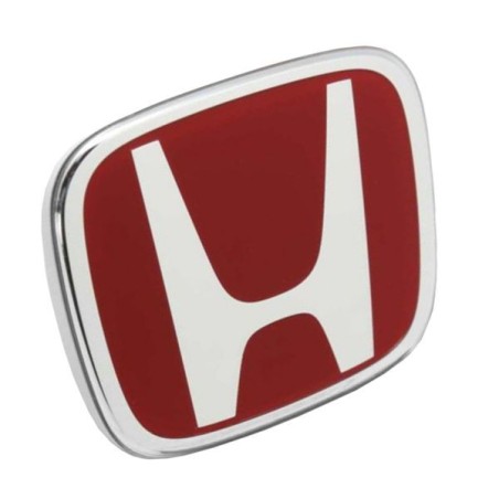 Honda Emblema H trasero - Rojo, base blanca - 75701-SNW