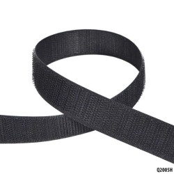 QSP Fondo de velcro autoadhesivo - Negro