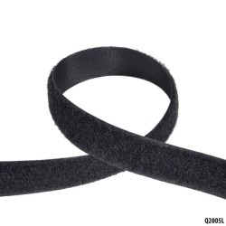 QSP Top autoadhesivo con velcro - Negro