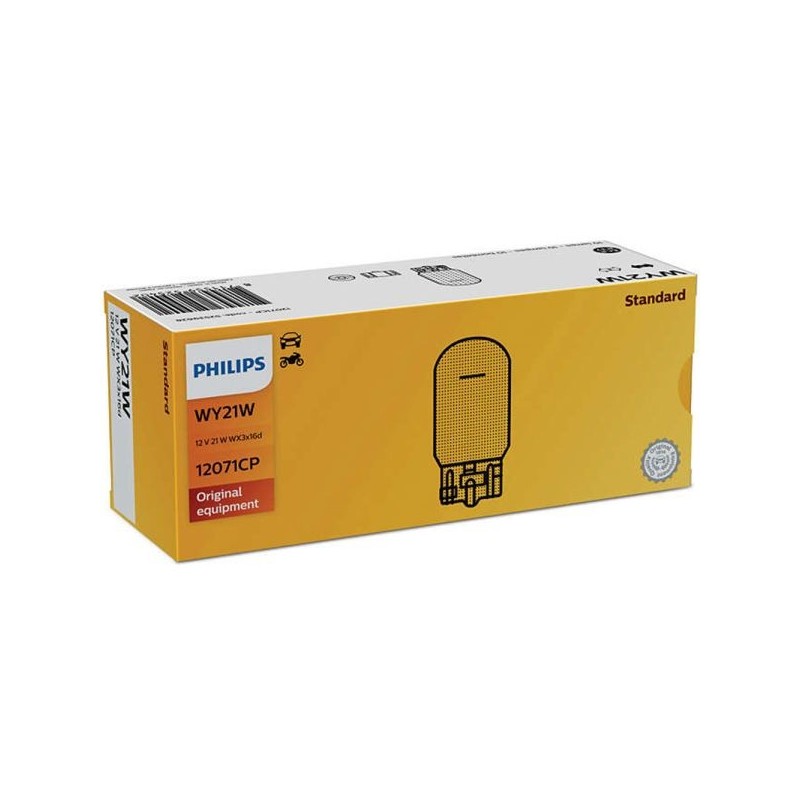 Philips Bombillas Vision WY21W T20 12V/21W - Naranja