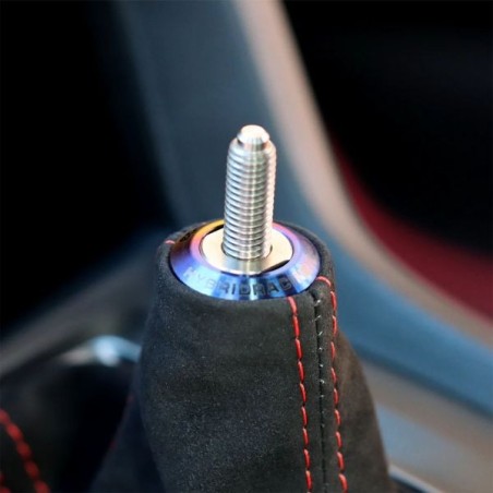 Hybrid Racing Maxim shift boot collar- dust titanium - HYB-BCA-01
