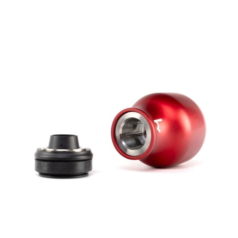 Hybrid Racing Pomo del cambio chicane - rojo/negro - HYB-NOB-01