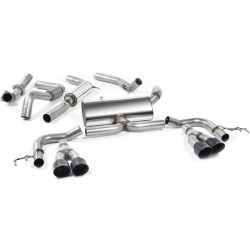 Milltek Sport Sistema de escape catback 3'' E-Keur Cerakote negro embellecedores