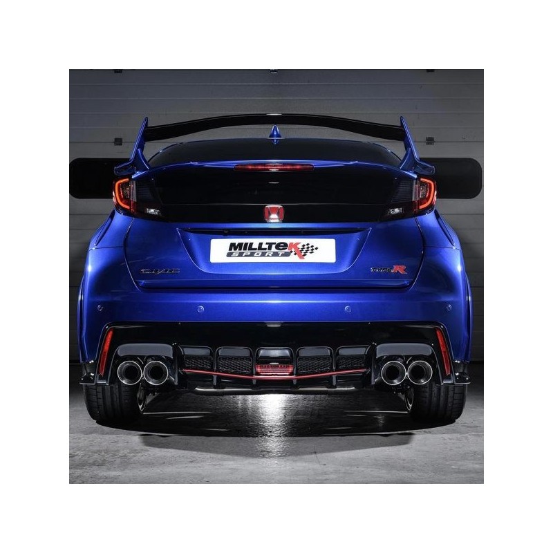 Milltek Sport Sistema de escape catback 3'' E-Keur Cerakote negro embellecedores