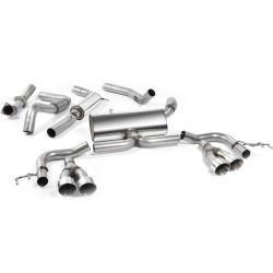 Milltek Sport Sistema de escape catback 3'' E-Keur embellecedores pulidos