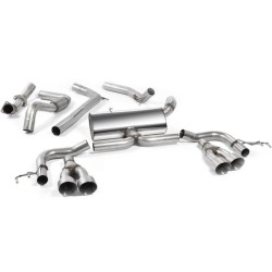 Milltek Sport Sistema de escape catback 3 Embellecedores de titanio Race Brushed