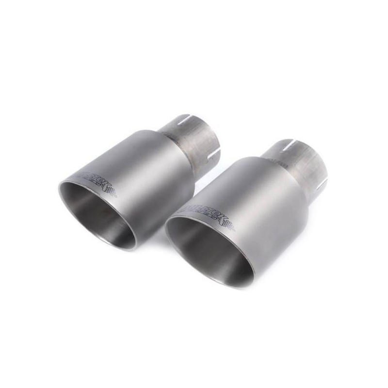 Milltek Sport Sistema de escape catback 3 Embellecedores de titanio Race Brushed