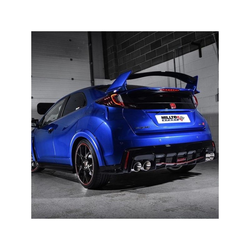 Milltek Sport Sistema de escape catback 3 Embellecedores de titanio Race Brushed