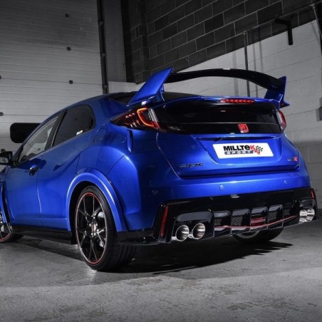 Milltek Sport Sistema de escape catback 3 Embellecedores de titanio Race Brushed