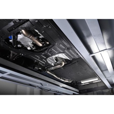 Milltek Sport Sistema de escape catback 3 Embellecedores de titanio Race Brushed