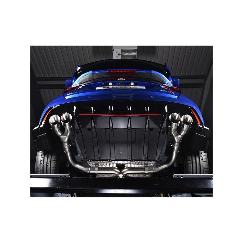 Milltek Sport Sistema de escape catback 3 Embellecedores de titanio Race Brushed
