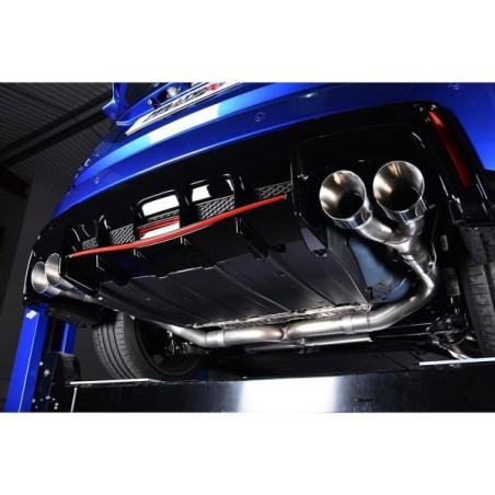 Milltek Sport Sistema de escape catback 3 Embellecedores de titanio Race Brushed