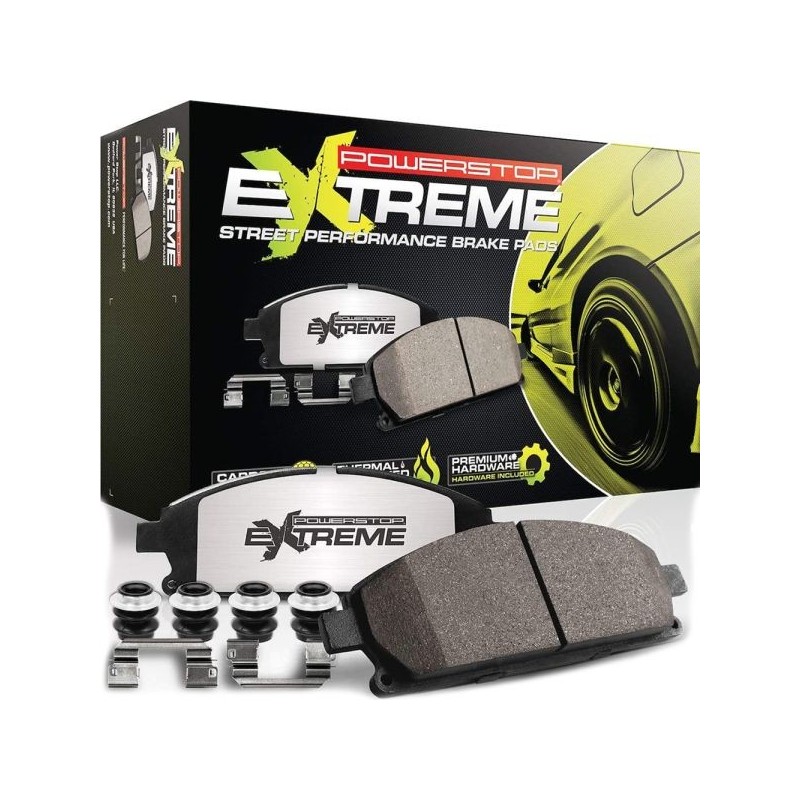 Power Stop Z26 Street Warrior pastillas de freno traseras - Carbon-Fibre Ceramic - Z26