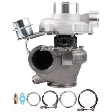 Pulsar Turbo Systems 2871 475HP GEN1 Turbo de doble rodamiento de bolas - Estándar - .72 Dual V-Band - Estampado 11.6psi