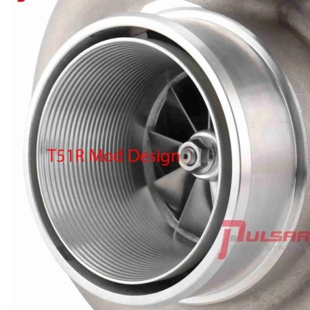 Pulsar Turbo Systems 2871 475HP GEN1 Turbo de doble rodamiento de bolas - T51R Mod - .72 Dual V-Band - Stamping 11.6psi