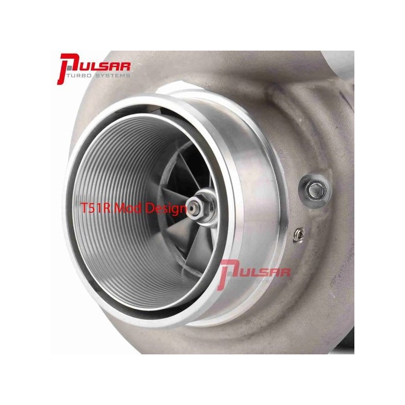Pulsar Turbo Systems 2871 5785HP Gen2 Turbo de doble rodamiento de bolas - T51R Mod - Acero inoxidable 0.82 Dual V-Band