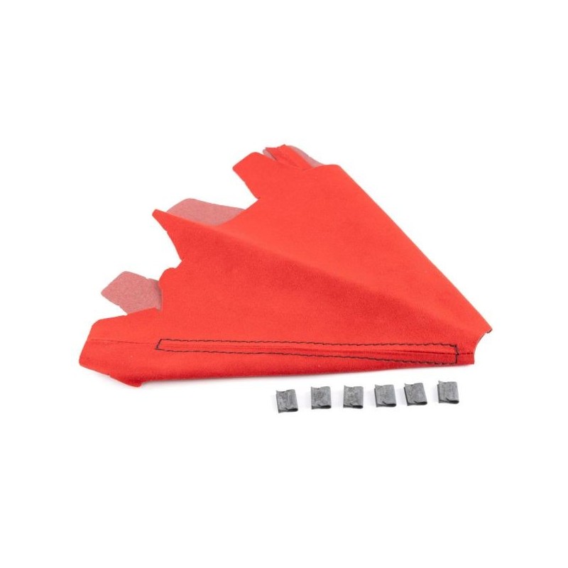 Hybrid Racing Funda de cambio alcantara - roja - HYB-SBA-01