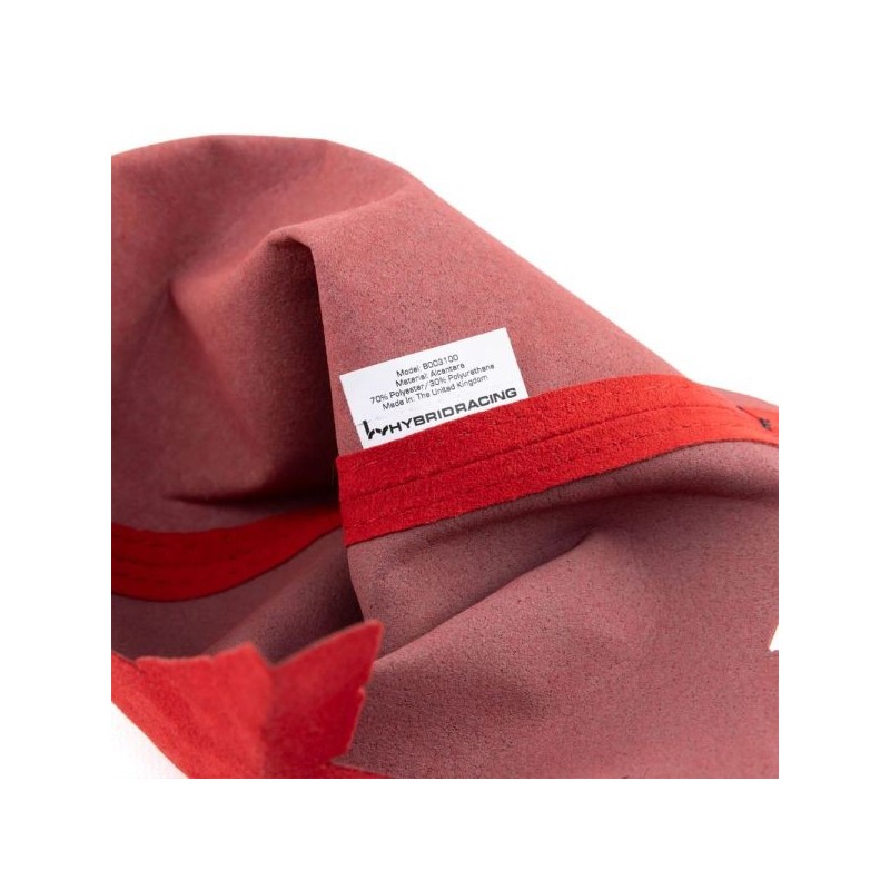 Hybrid Racing Funda de cambio alcantara - roja - HYB-SBA-01