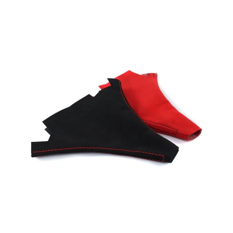 Hybrid Racing Cubierta del cambio alcantara - rojo/negro - HYB-SBA-01
