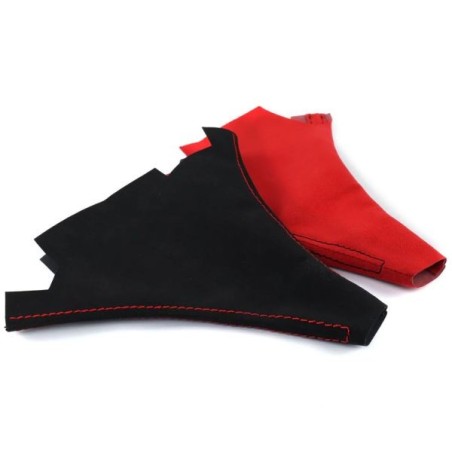 Hybrid Racing Cubierta del cambio alcantara - rojo/negro - HYB-SBA-01
