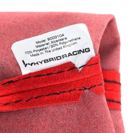 Hybrid Racing Tapa del cambio en alcántara - negro/rojo - HYB-SBA-01