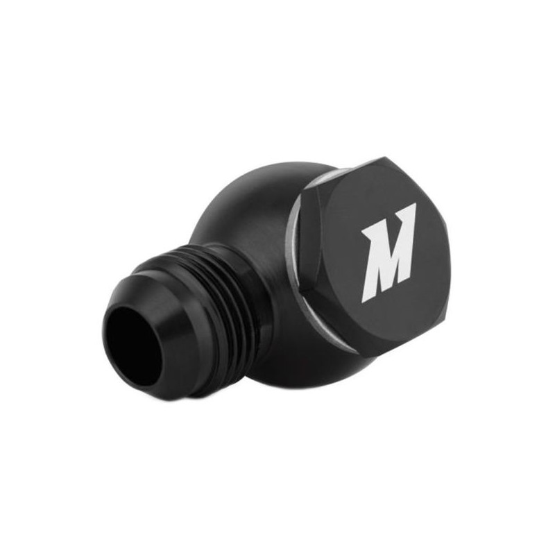 Mishimoto Racor banjo con perno M20x1,5-10AN negro - MMBB