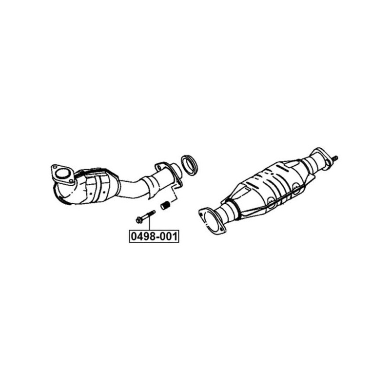 Febest Perno de escape, junta flexible - 0498