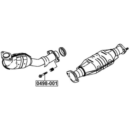Febest Perno de escape, junta flexible - 0498