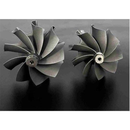 Pulsar Turbo Systems 4849A Compresor de 550HP estilo PTG Turbo de doble rodamiento de bolas -- Estándar - T25 .72 V-Band