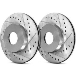 C-Tek Discos de freno delanteros (260mm / 4x114.3) - 227, Taladrados+Ranurados