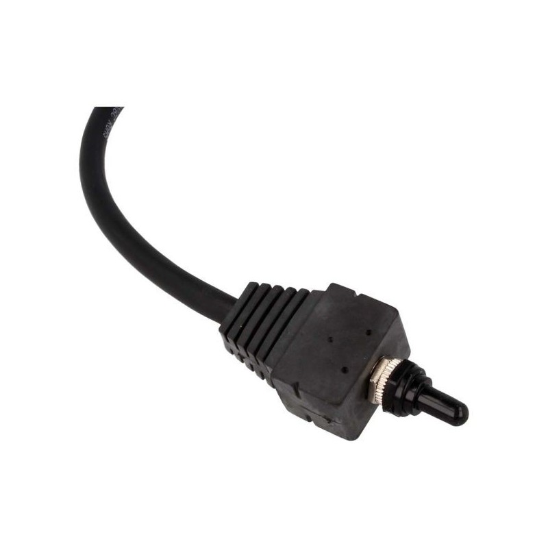 QSP Interruptor de palanca resistente al agua encendido - apagado - encendido - Negro