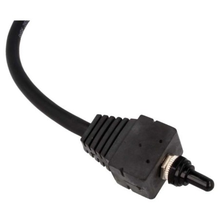 QSP Interruptor de palanca resistente al agua encendido - apagado - encendido - Negro