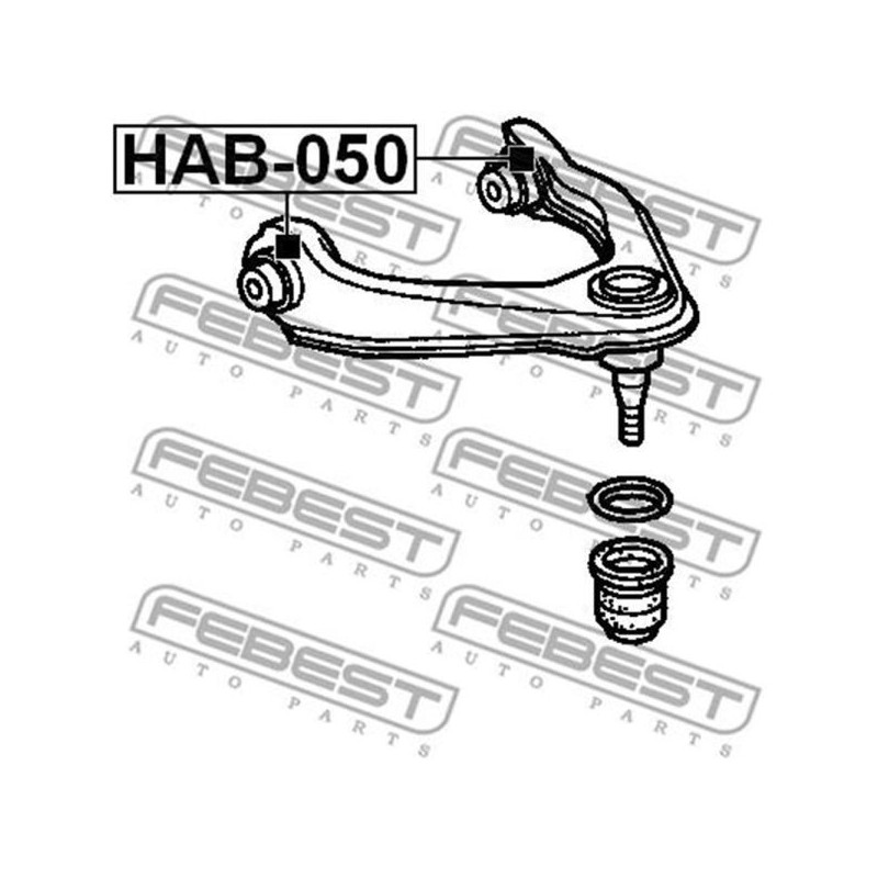 Febest Buje brazo soporte delantero superior - HAB