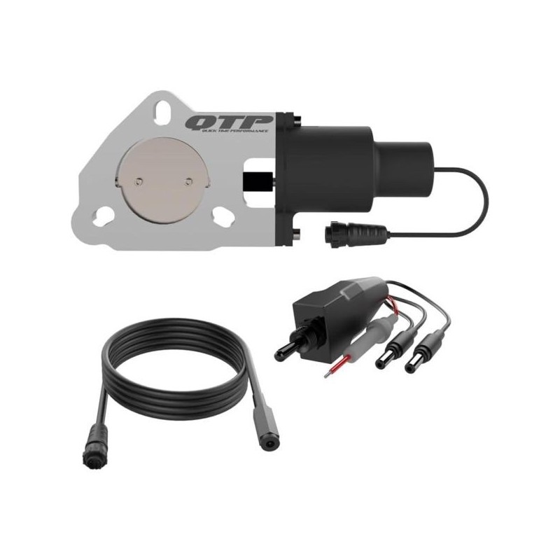 QTP Válvula electrónica de control de escape, brida de 2 tornillos Ø63,50mm/2,50''