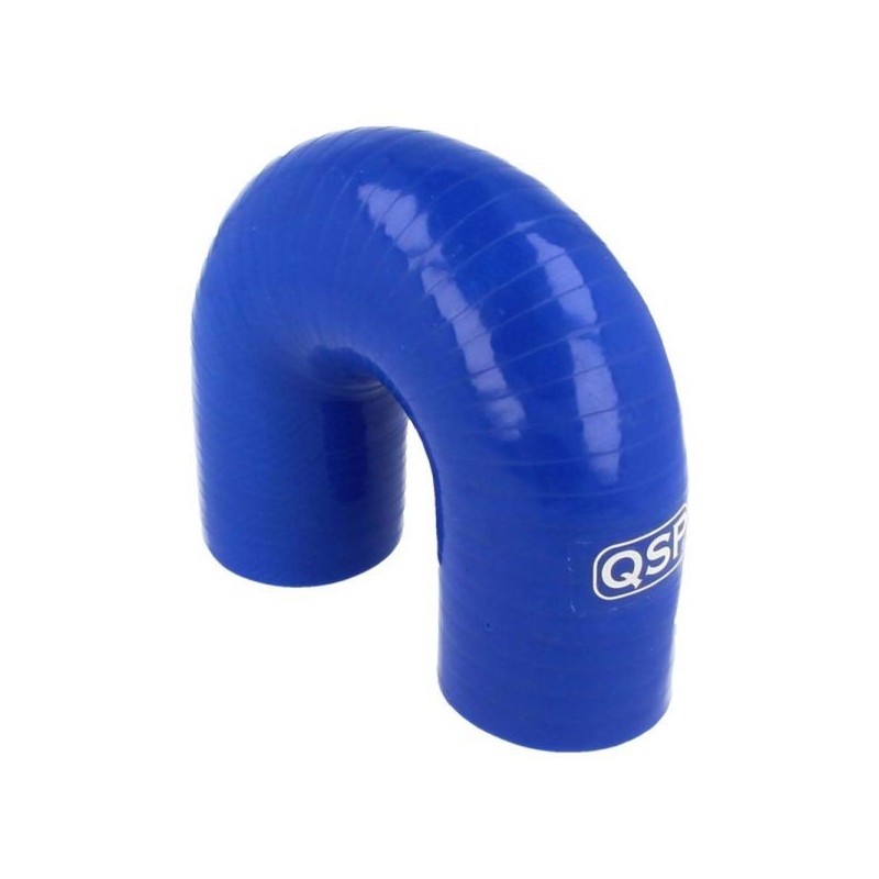 QSP Manguera de silicona - Curva de 180° - 19 mm - Azul - QHE180