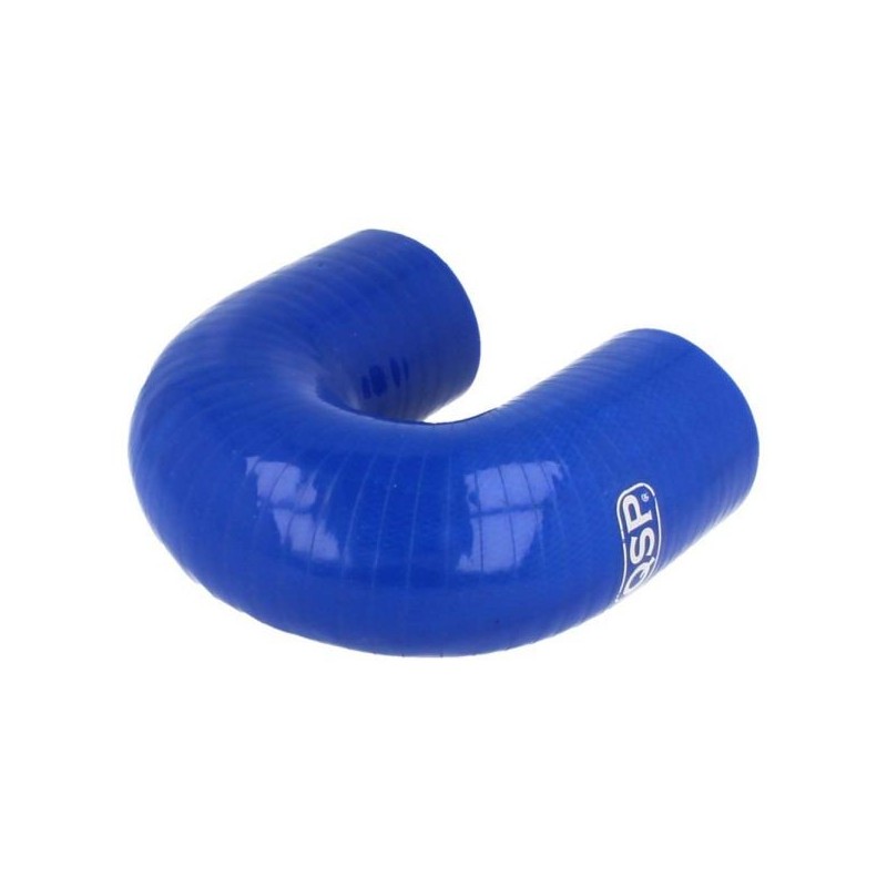 QSP Manguera de silicona - Curva de 180° - 19 mm - Azul - QHE180