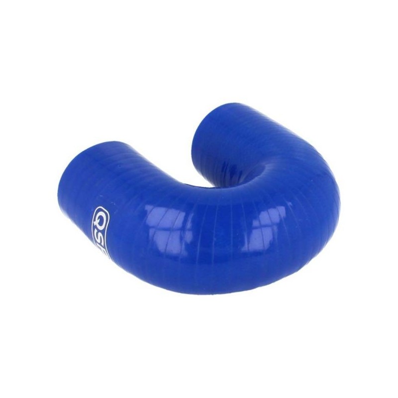 QSP Manguera de silicona - Curva de 180° - 19 mm - Azul - QHE180