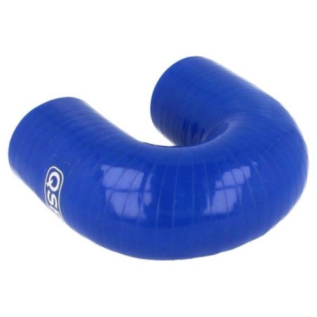 QSP Manguera de silicona - Curva de 180° - 19 mm - Azul - QHE180