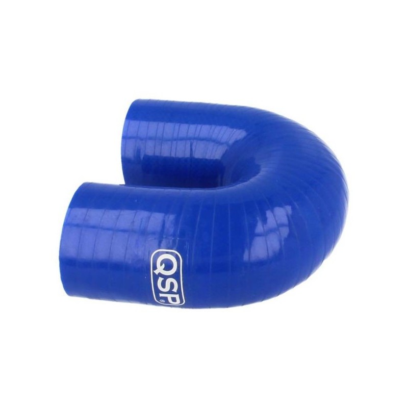QSP Manguera de silicona - Curva de 180° - 19 mm - Azul - QHE180