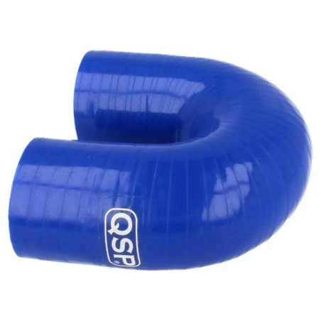 QSP Manguera de silicona - Curva de 180° - 22 mm - Azul - QHE180